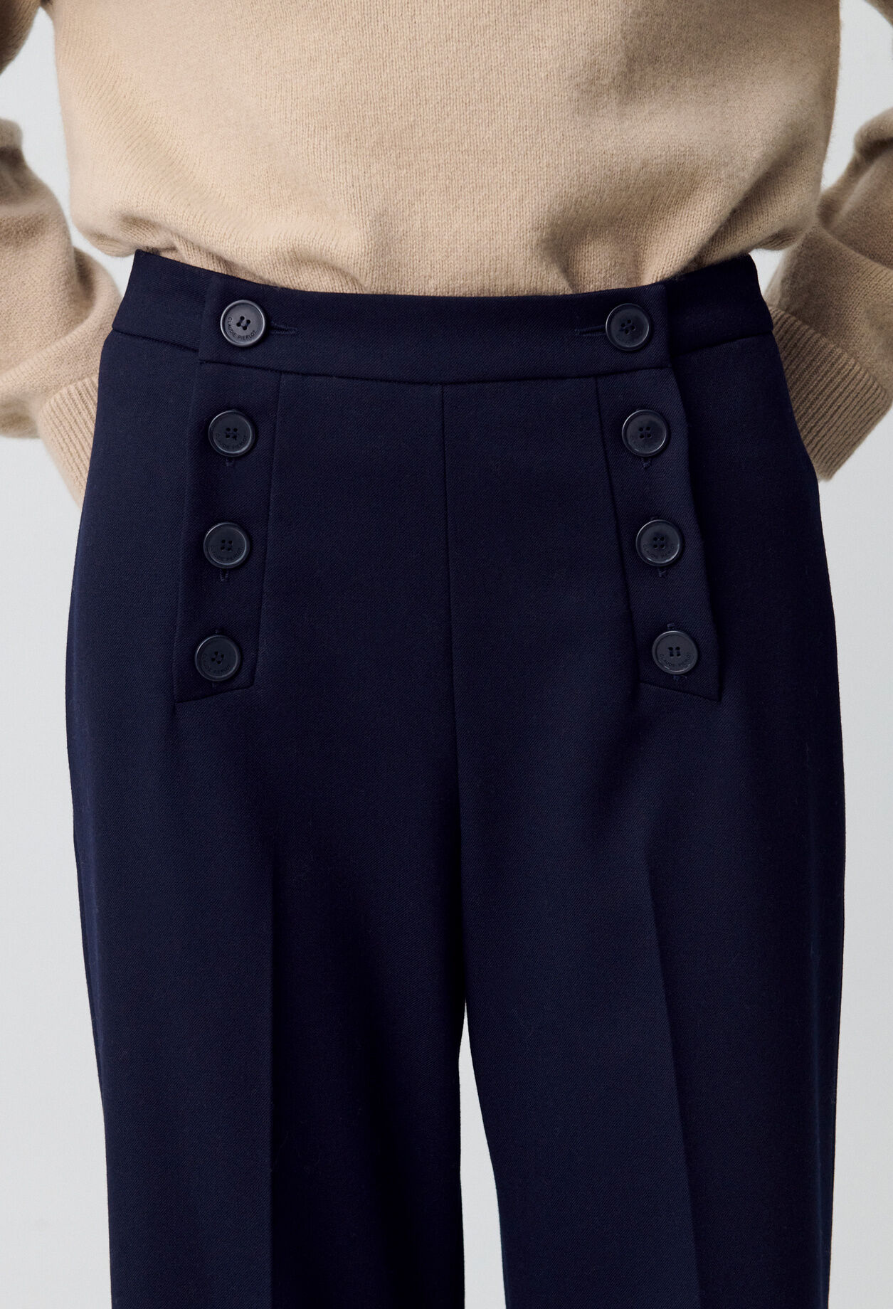 Flared sailor trousers
