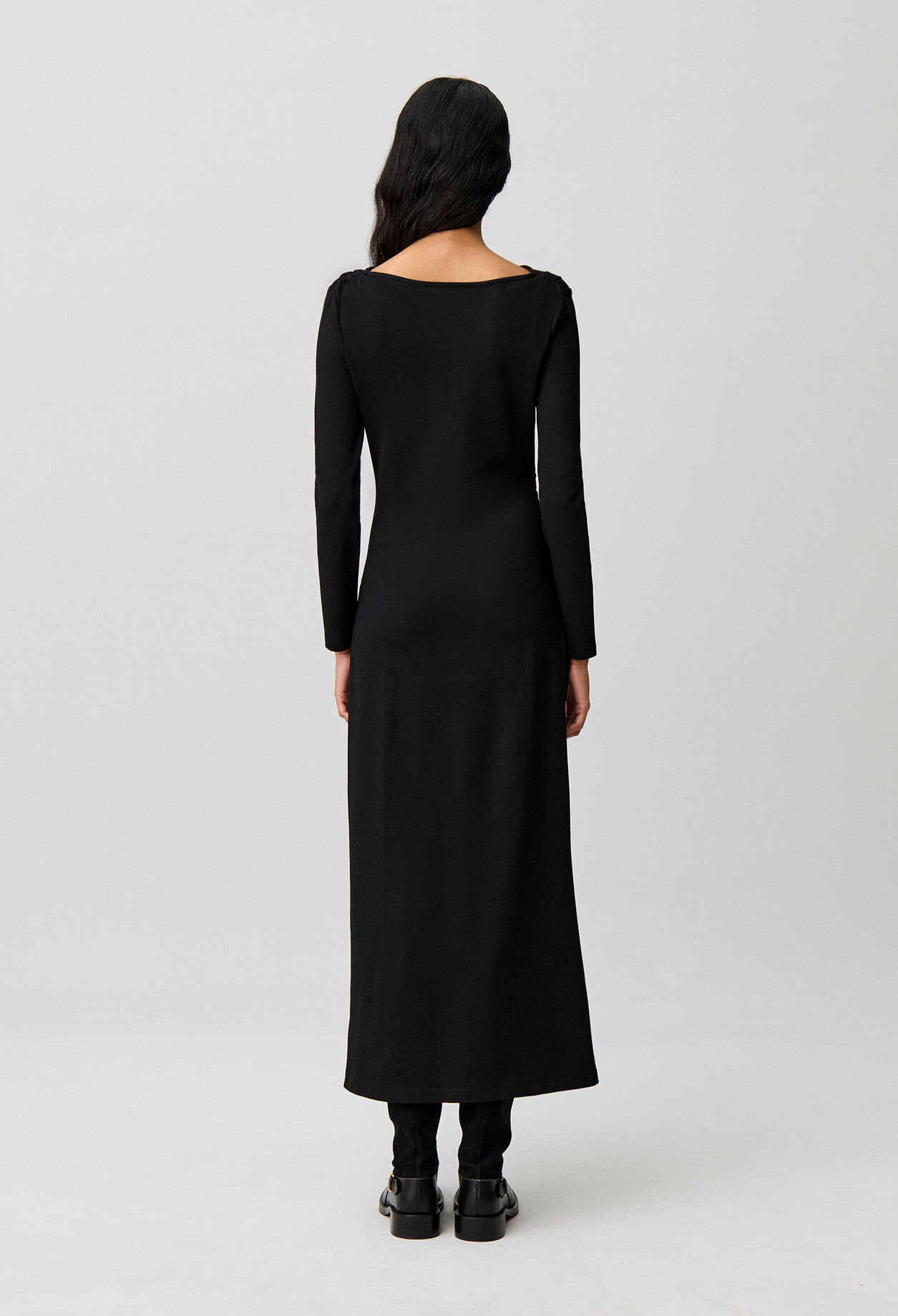 Long fitted jersey dress