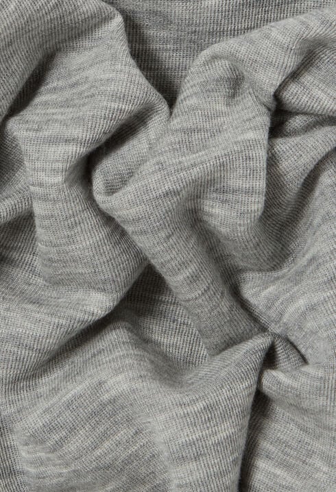 Fitted grey crew neck top