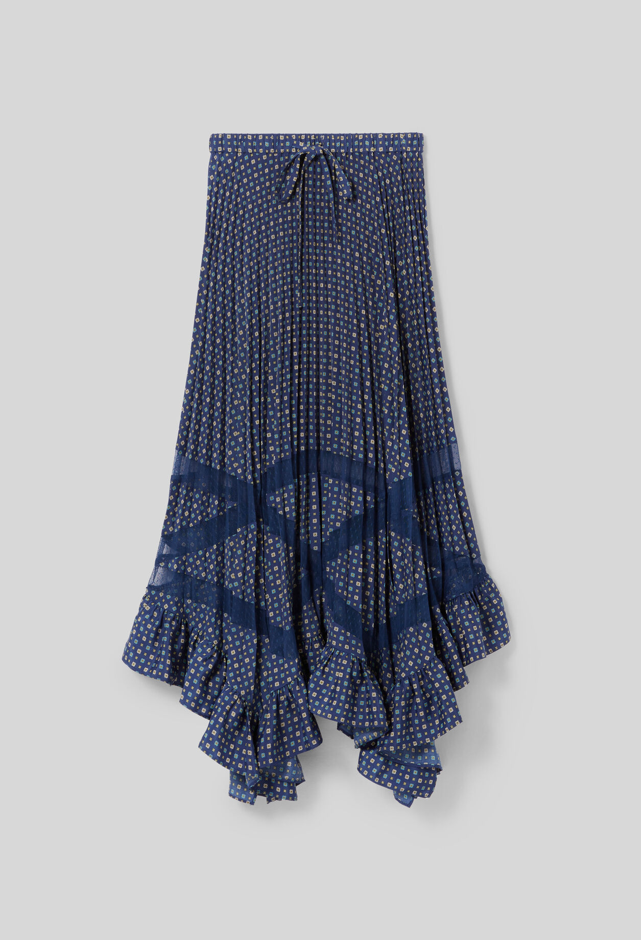 Printed Pleated Maxi Skirt Printed Pleated Maxi Skirt