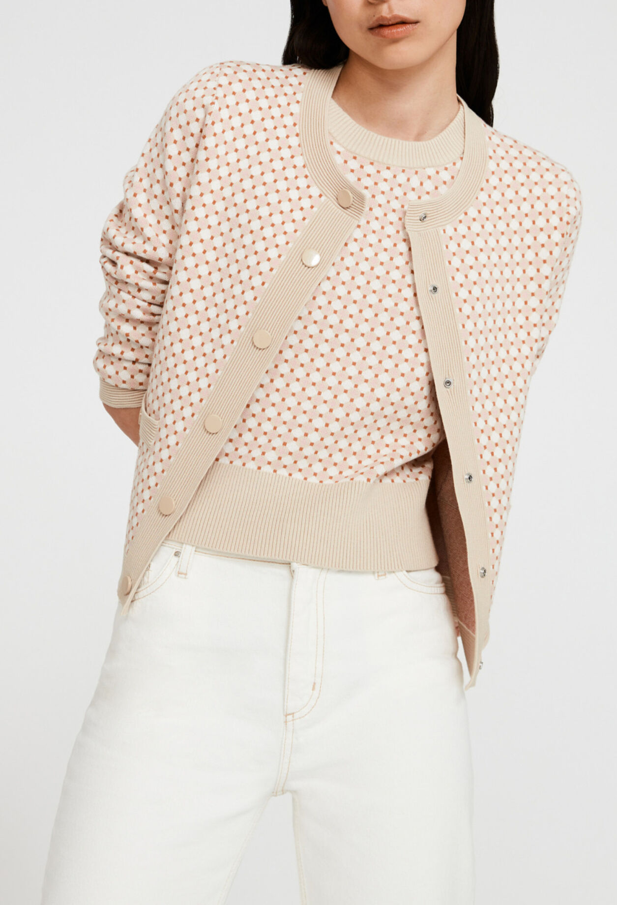 Cardigan maille à motifs Cardigan maille à motifs
