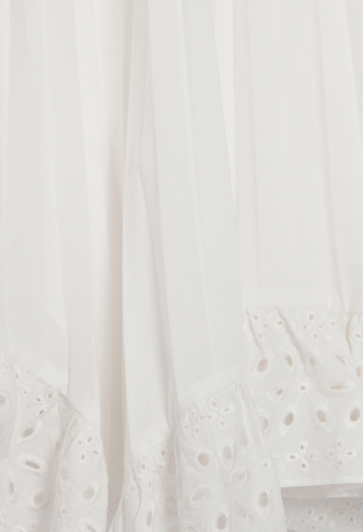 Off-white pleated mid-length skirt