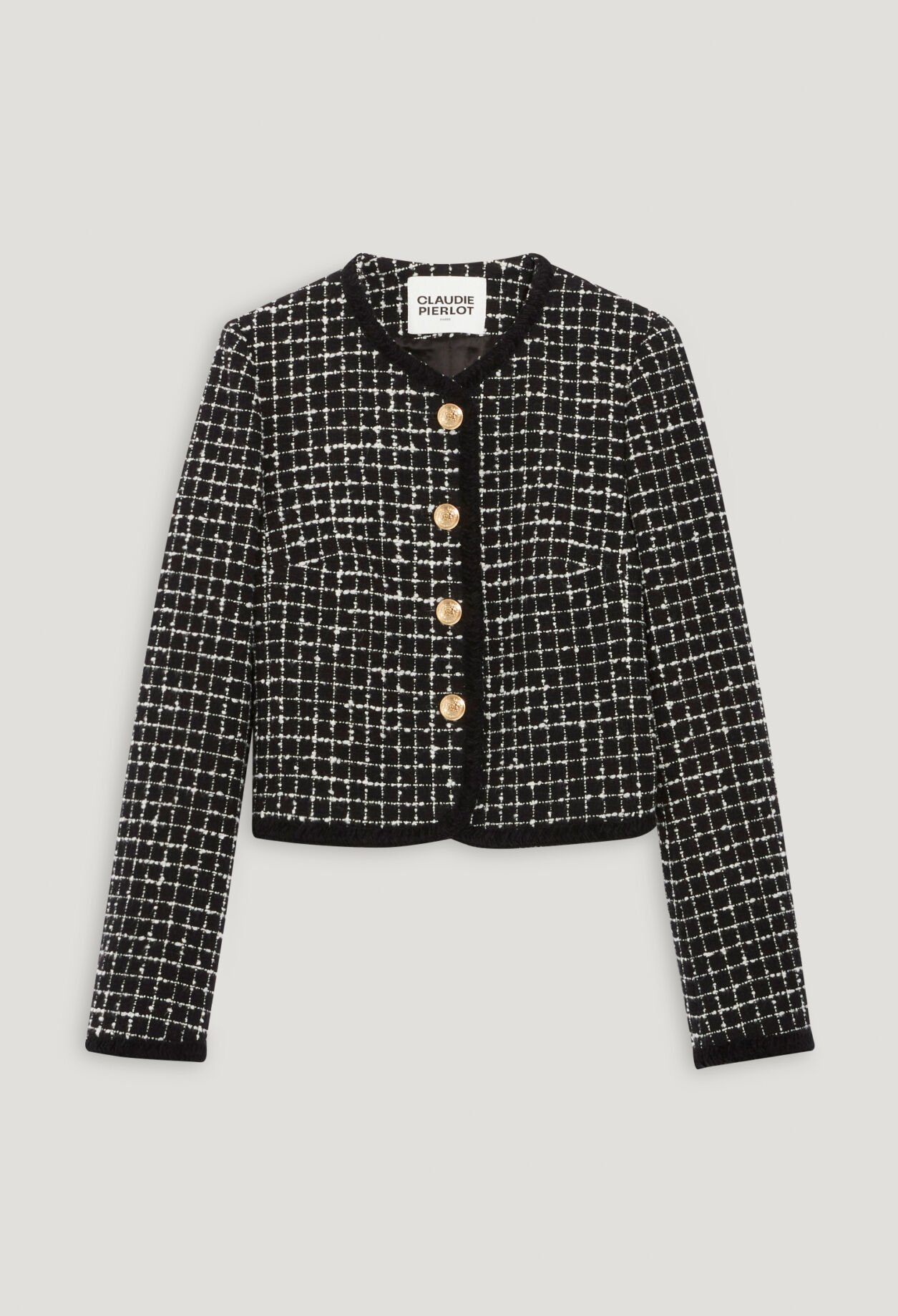 Two-tone tweed jacket
