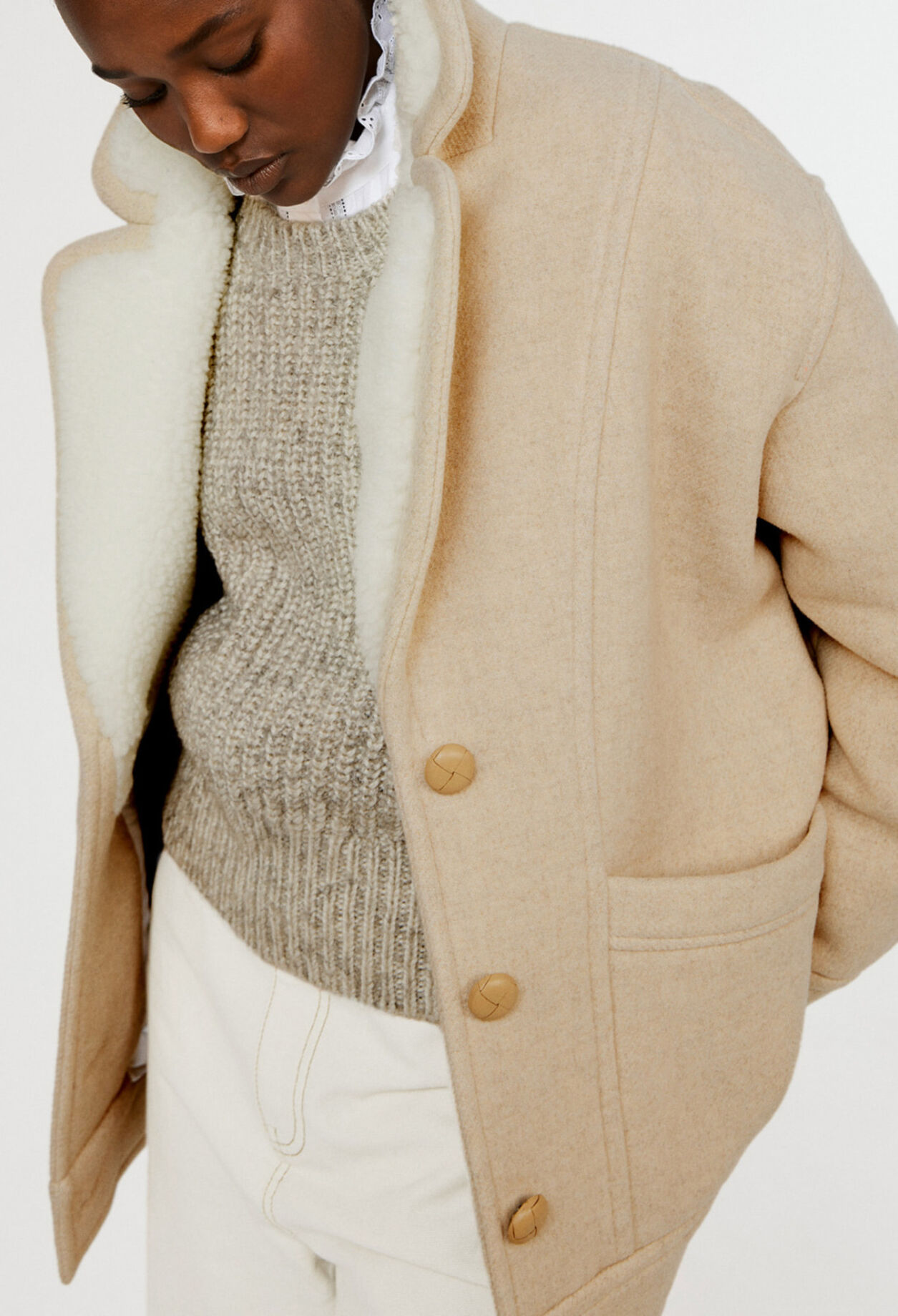 Short wool coat Short wool coat