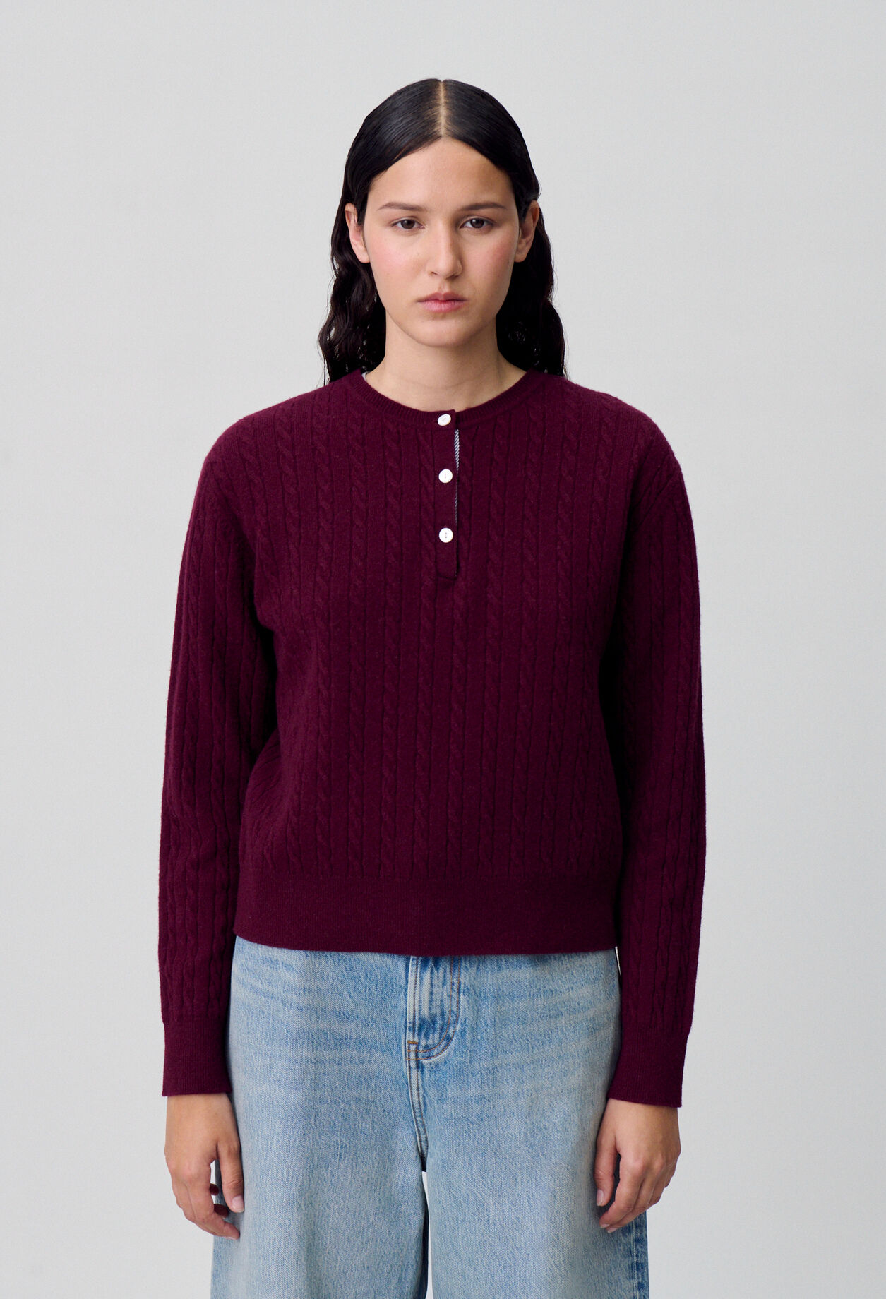 Henley Knit Sweater Henley Knit Sweater