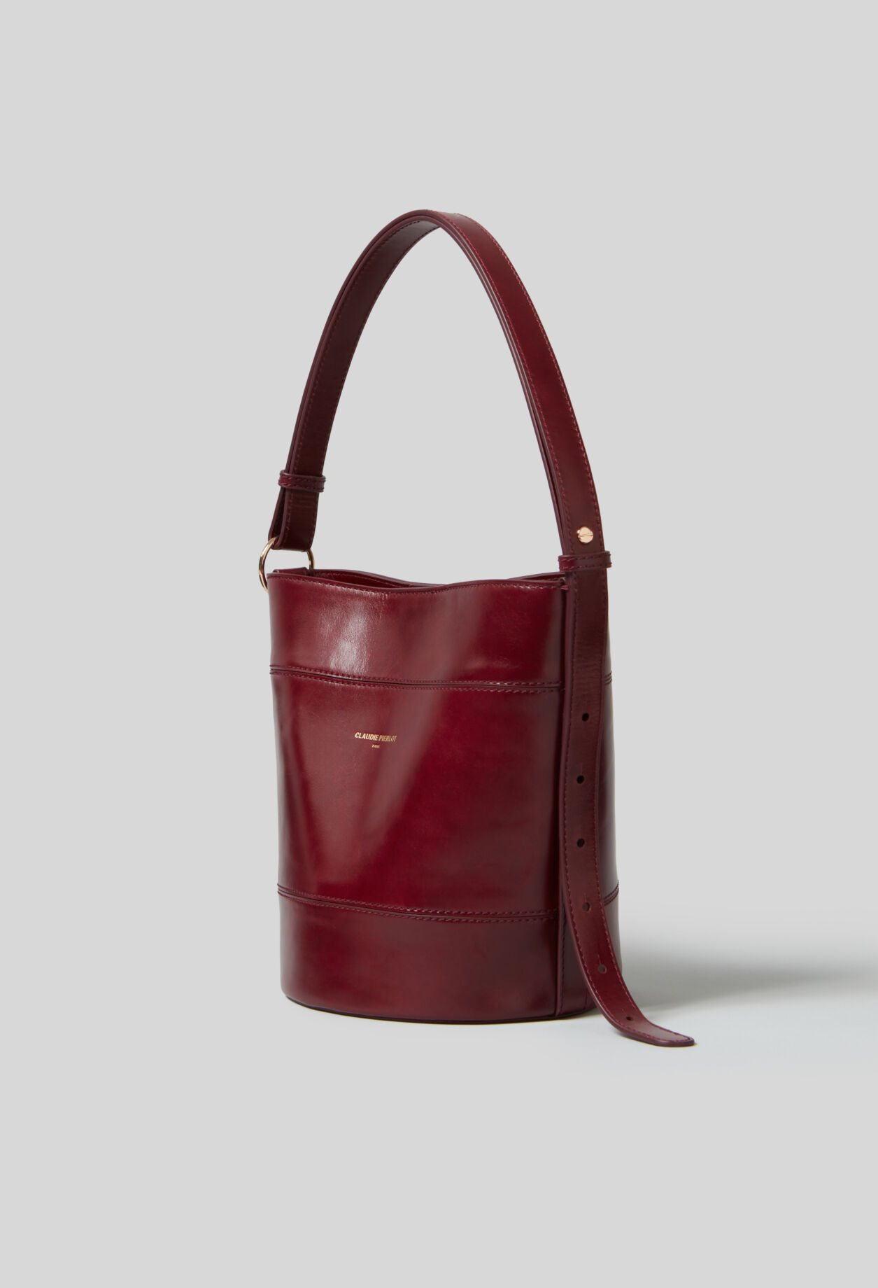 Solveig leather bucket bag