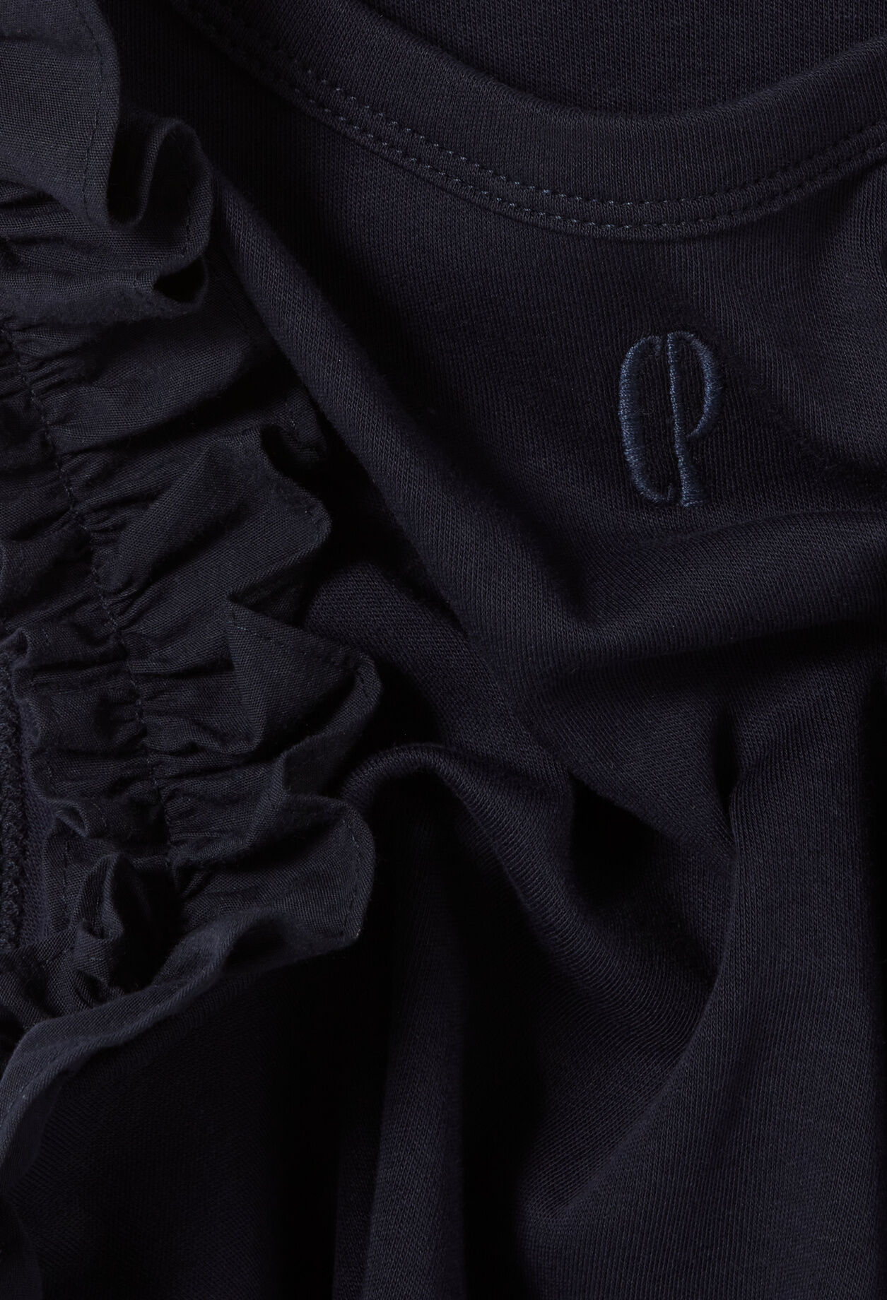 Embroidered cotton T-shirt