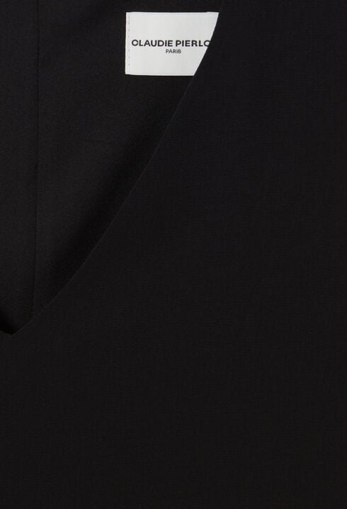 Black flowing babydoll dress