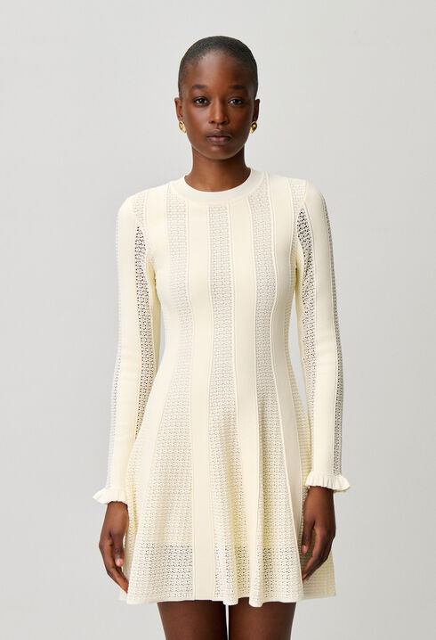 Short knitted skater dress