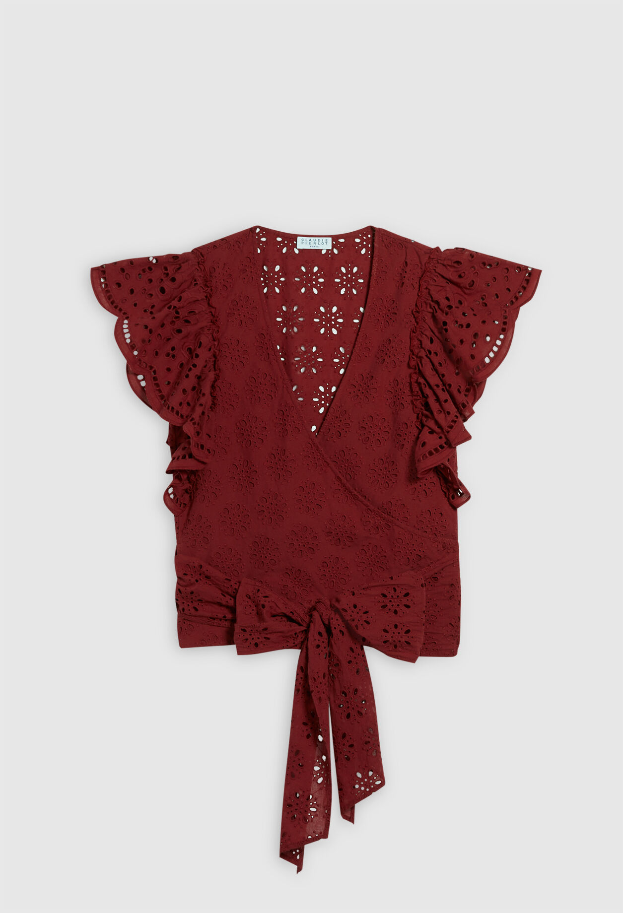 Organic cotton wrapover top