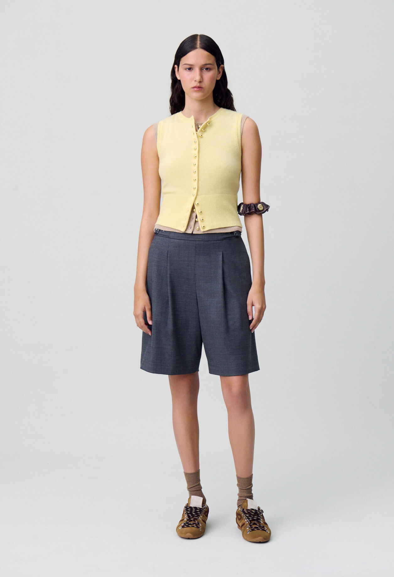 Pleated Bermuda Shorts Pleated Bermuda Shorts