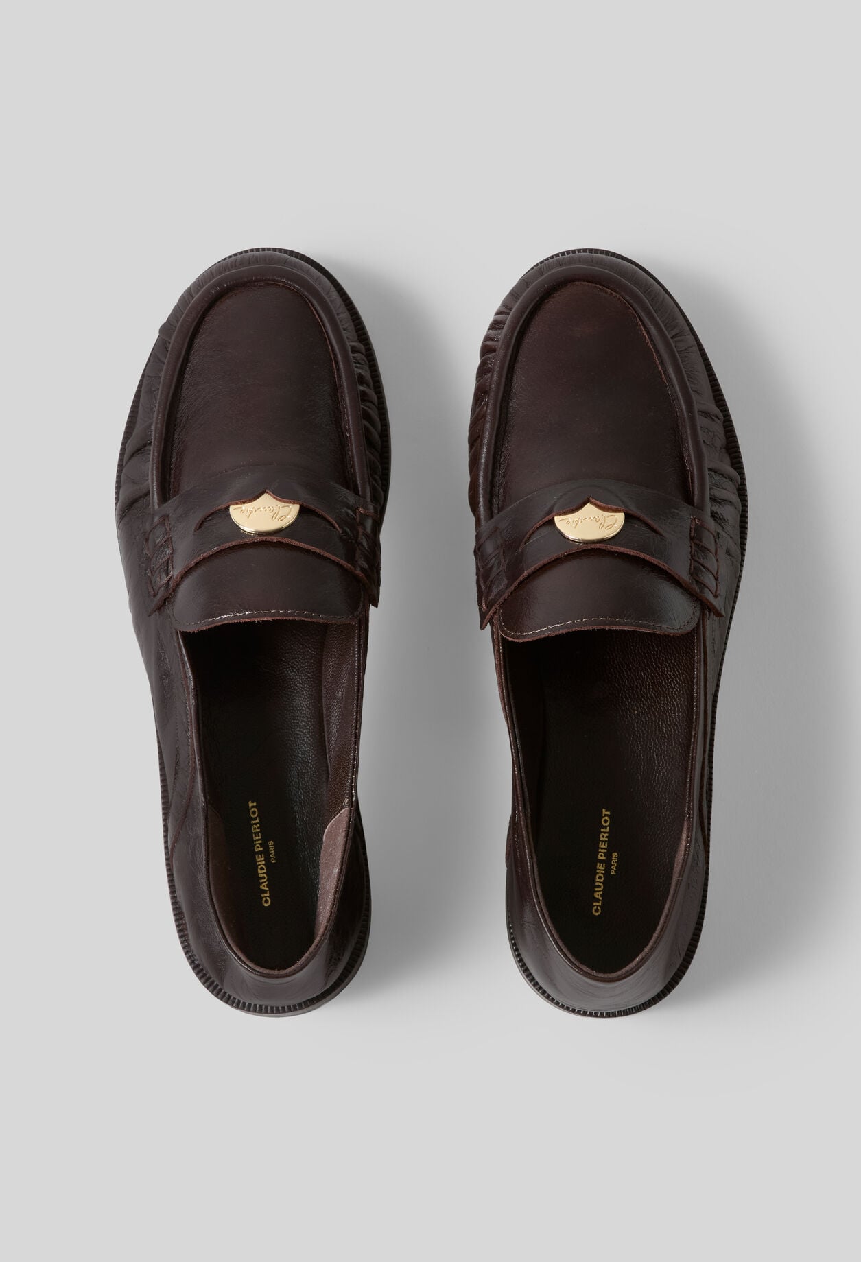 Patent leather loafers