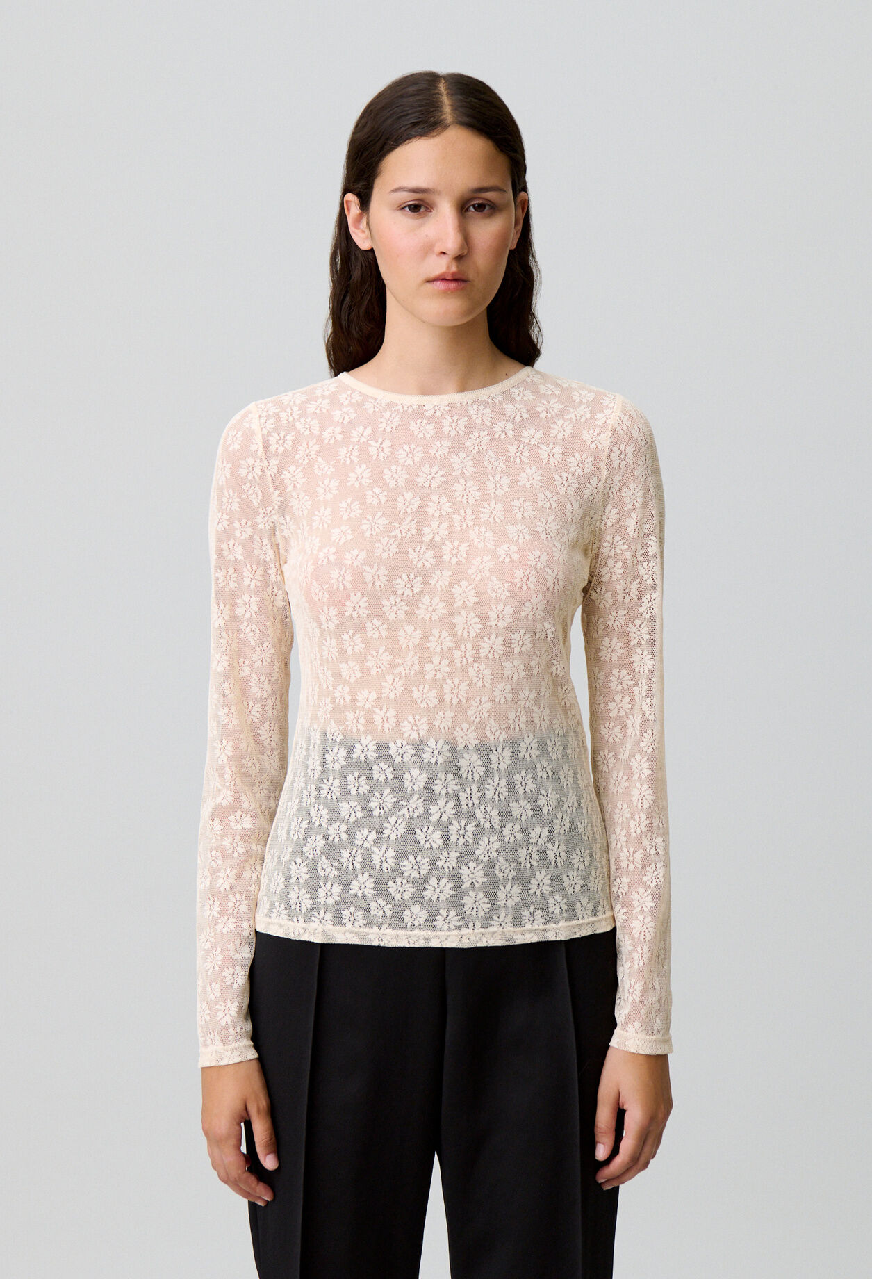 Sheer lace top Sheer lace top