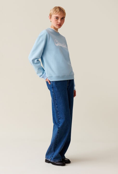 Oversized Claudie Print Sweatshirt