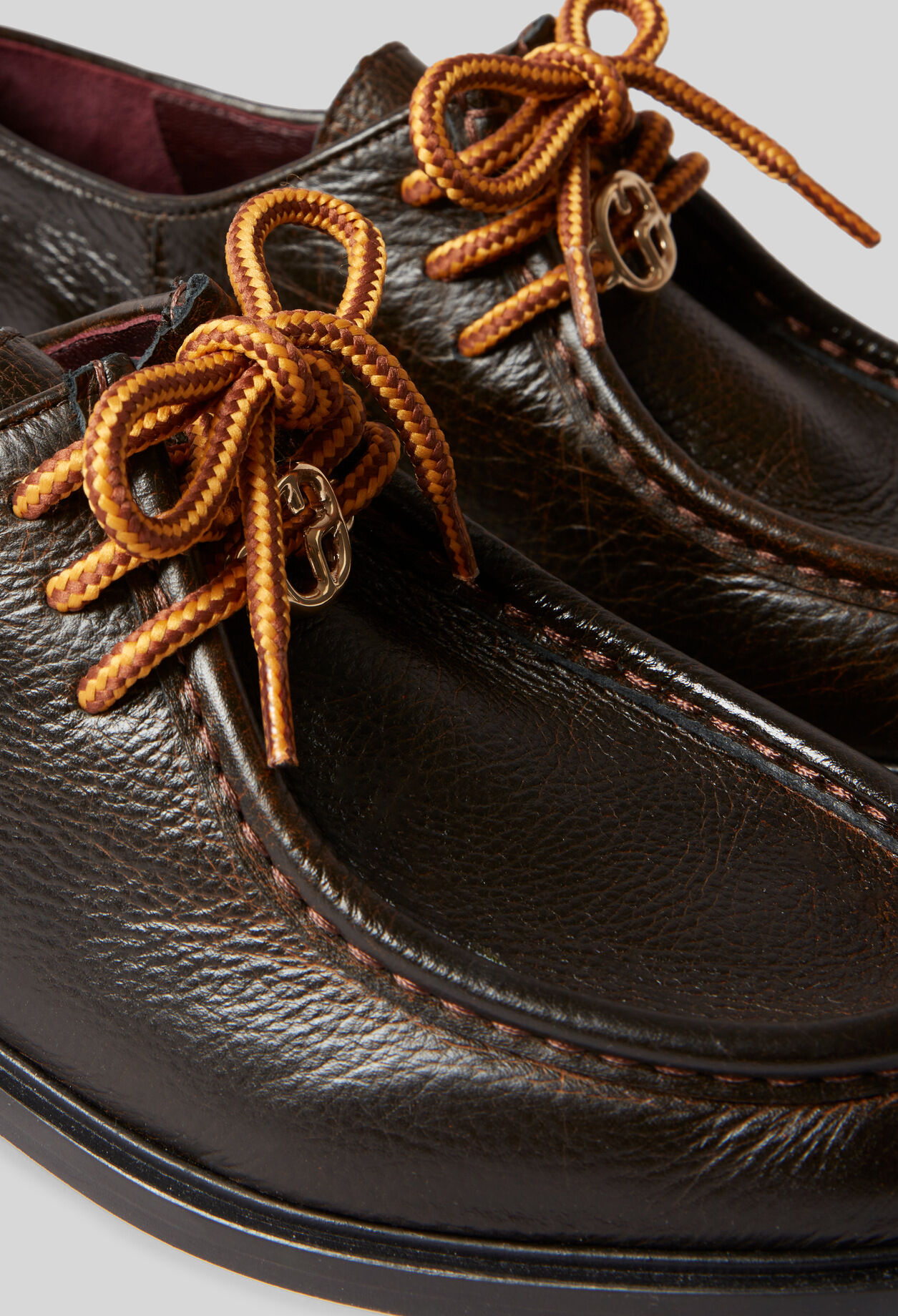 Grained Leather Derby Shoes Grained Leather Derby Shoes