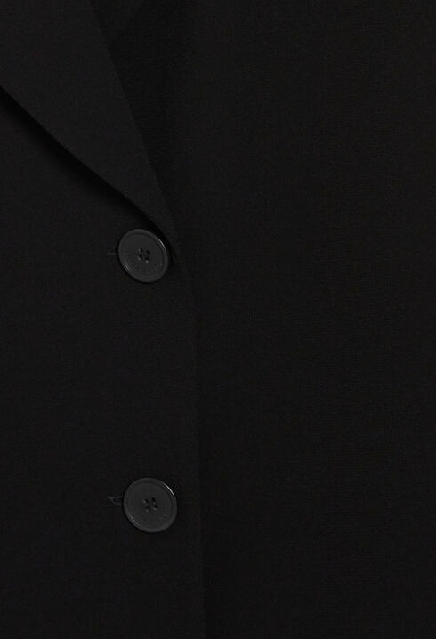 Short black suit dress