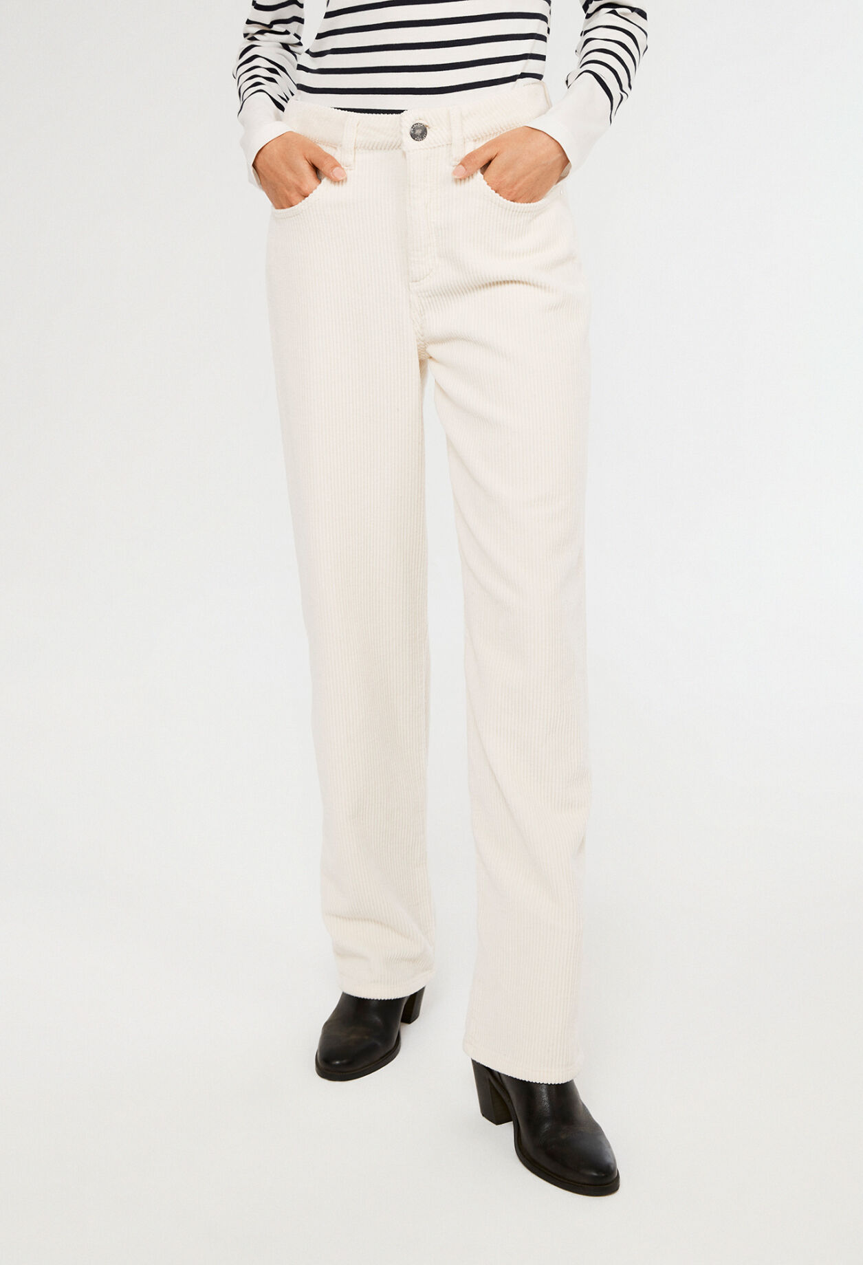 Organic cotton boyfriend trousers