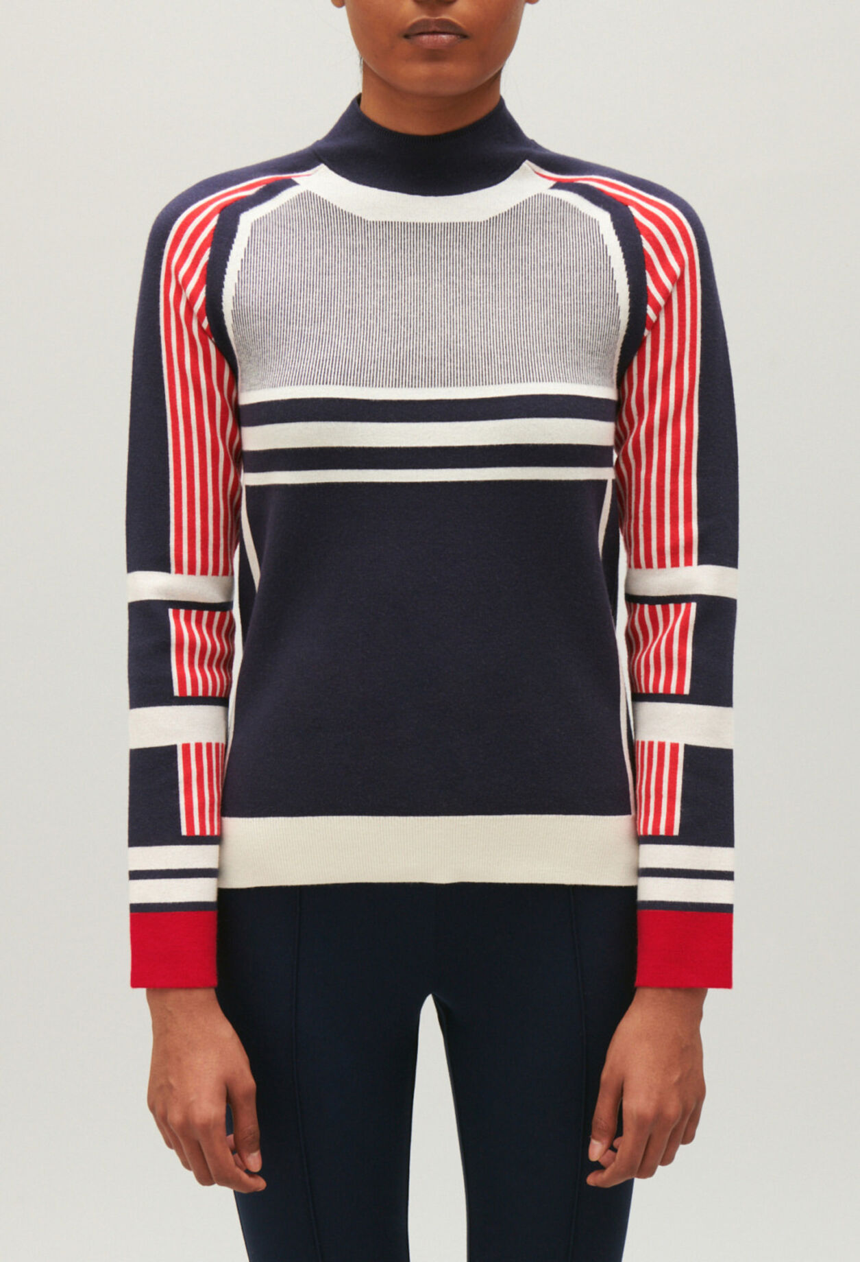 Jacquard knitted jumper