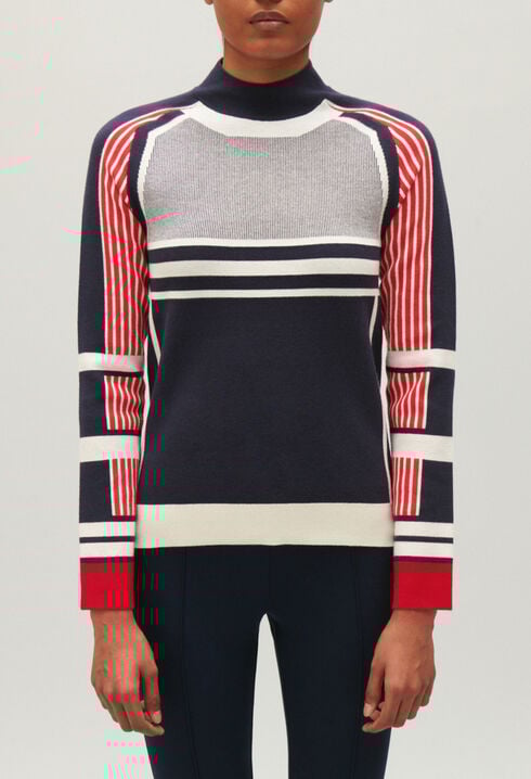 Jacquard knitted jumper