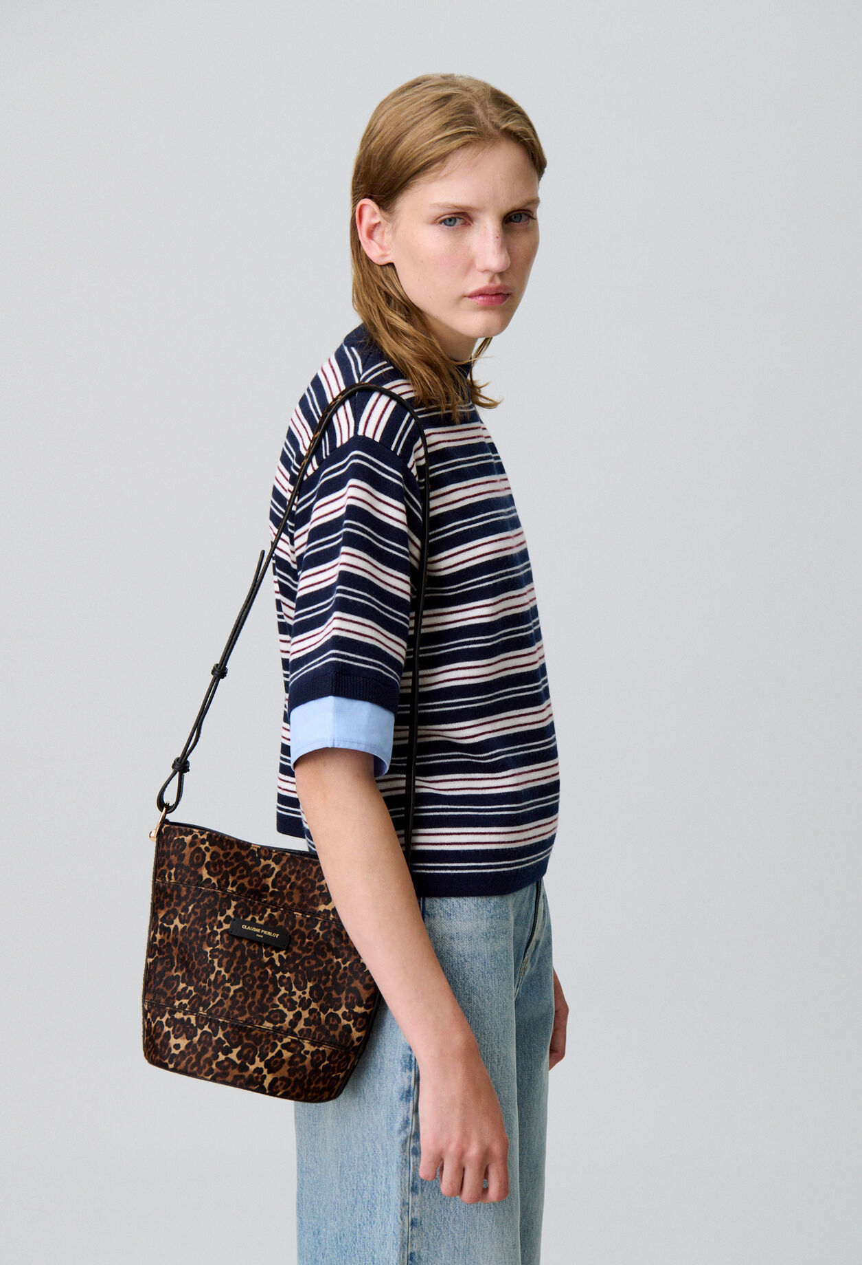 Solveig Leopard Bucket Bag Solveig Leopard Bucket Bag