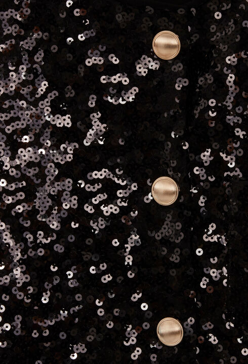 Black sequin cardigan