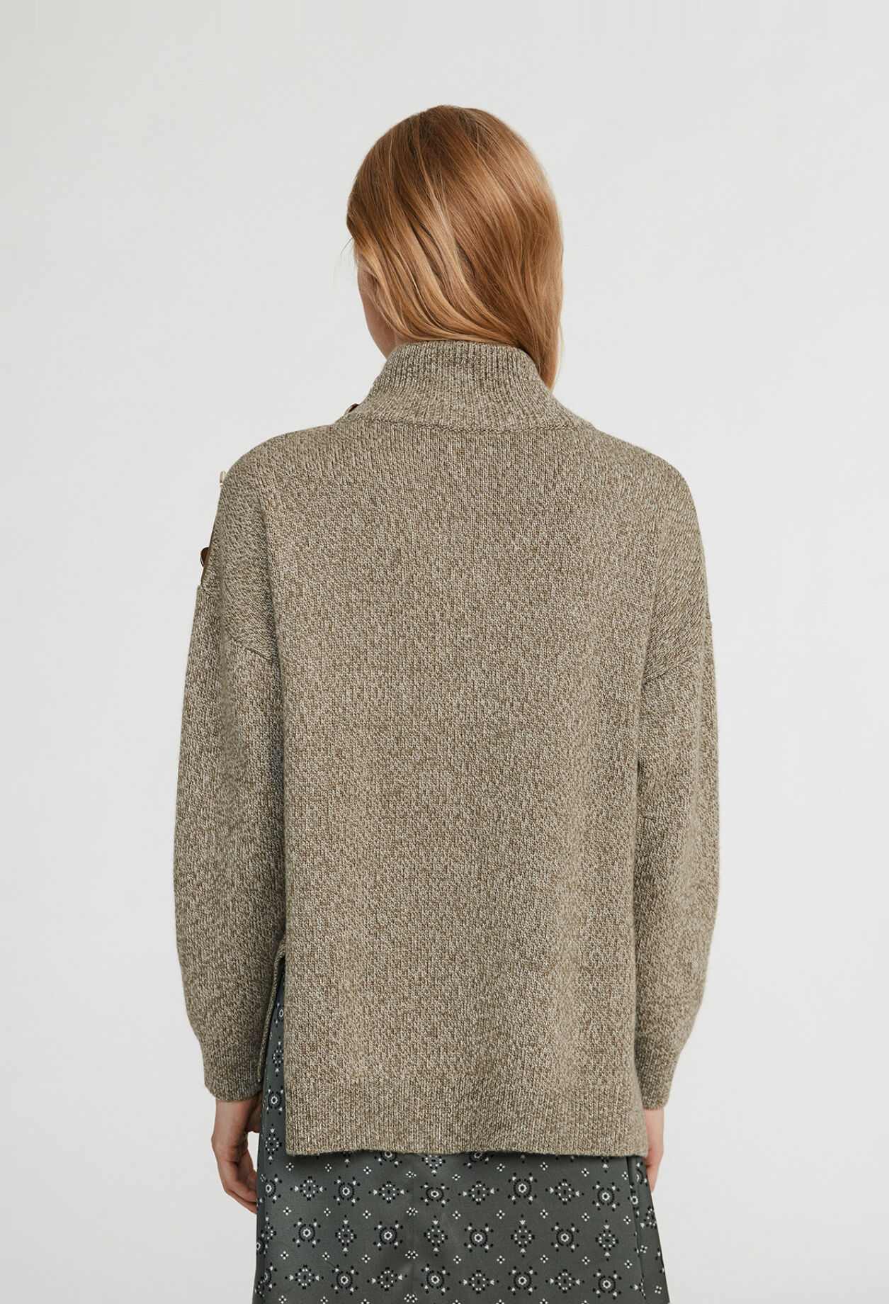 Oversize sweater in wool