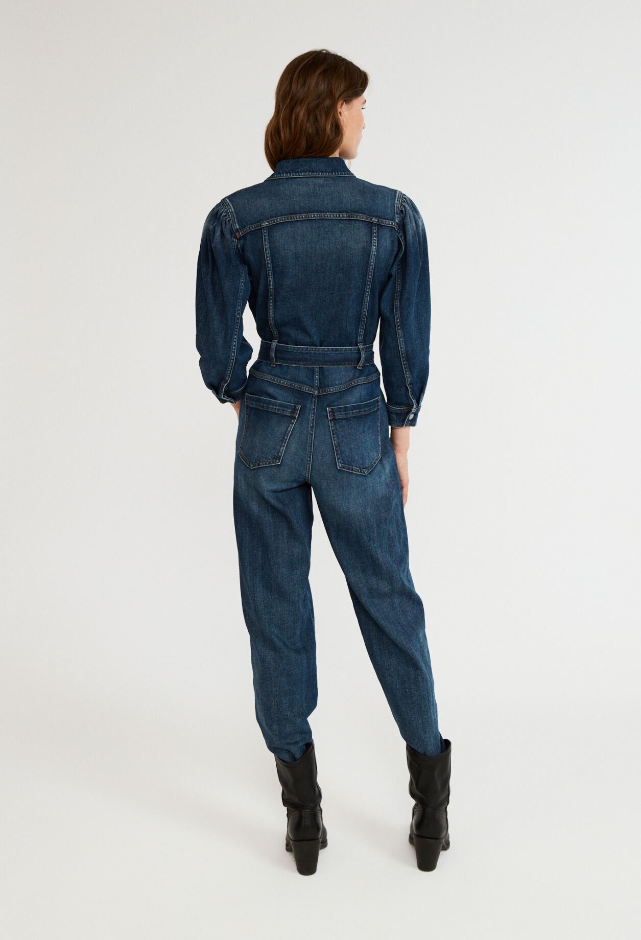 Eco-responsible denim jumpsuit