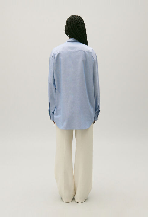 Sky blue cotton shirt