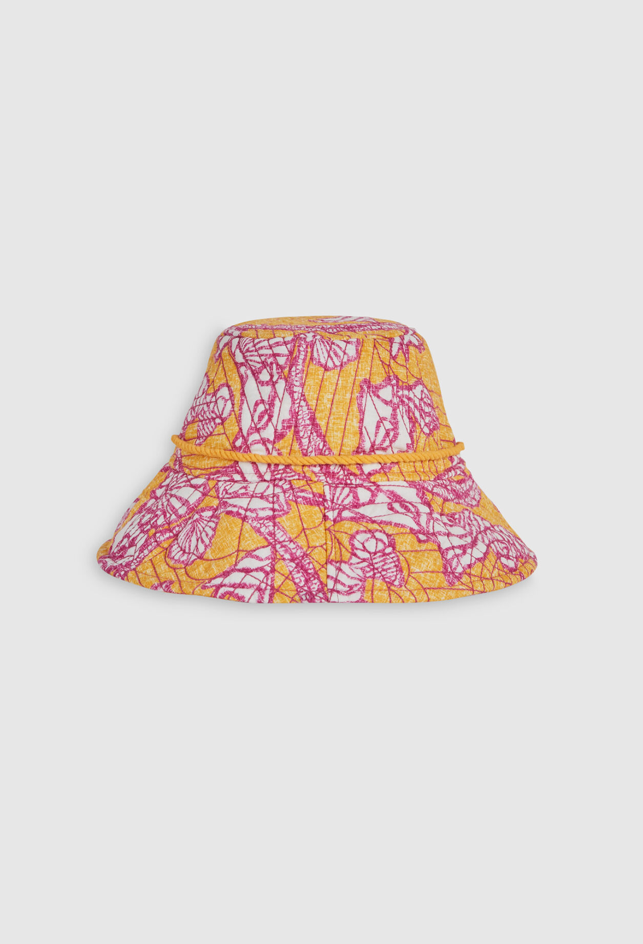 Bucket hat with patterns