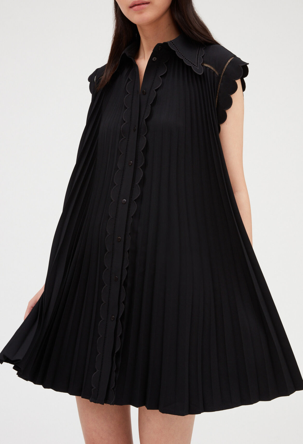 Short pleated dress