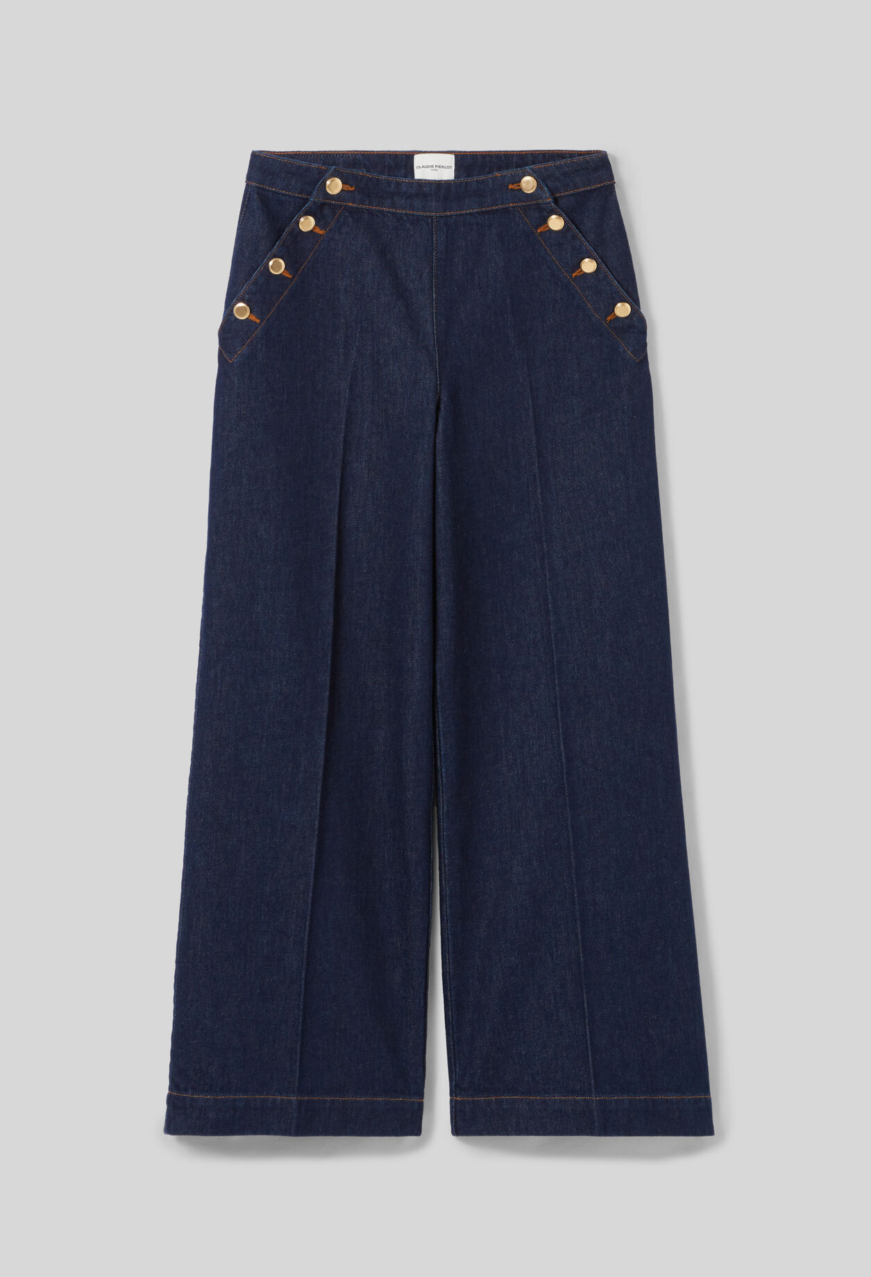 Wide-Leg Sailor Trousers