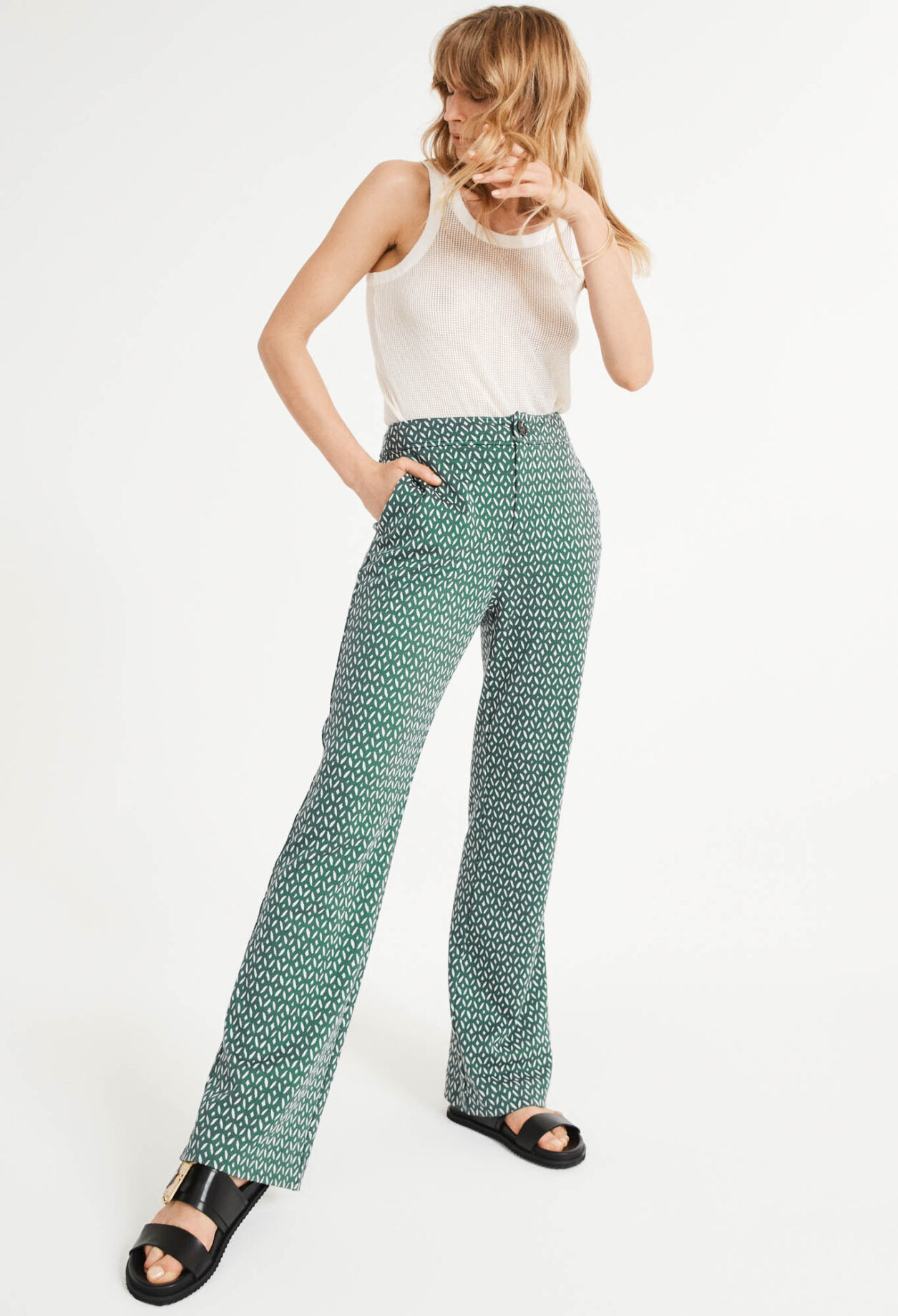Printed trousers