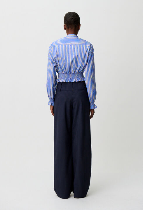 Wool blend trousers
