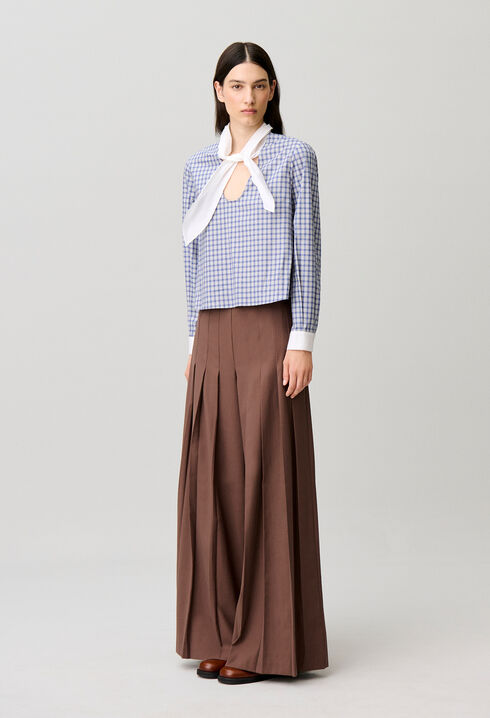 Wide straight-leg trousers