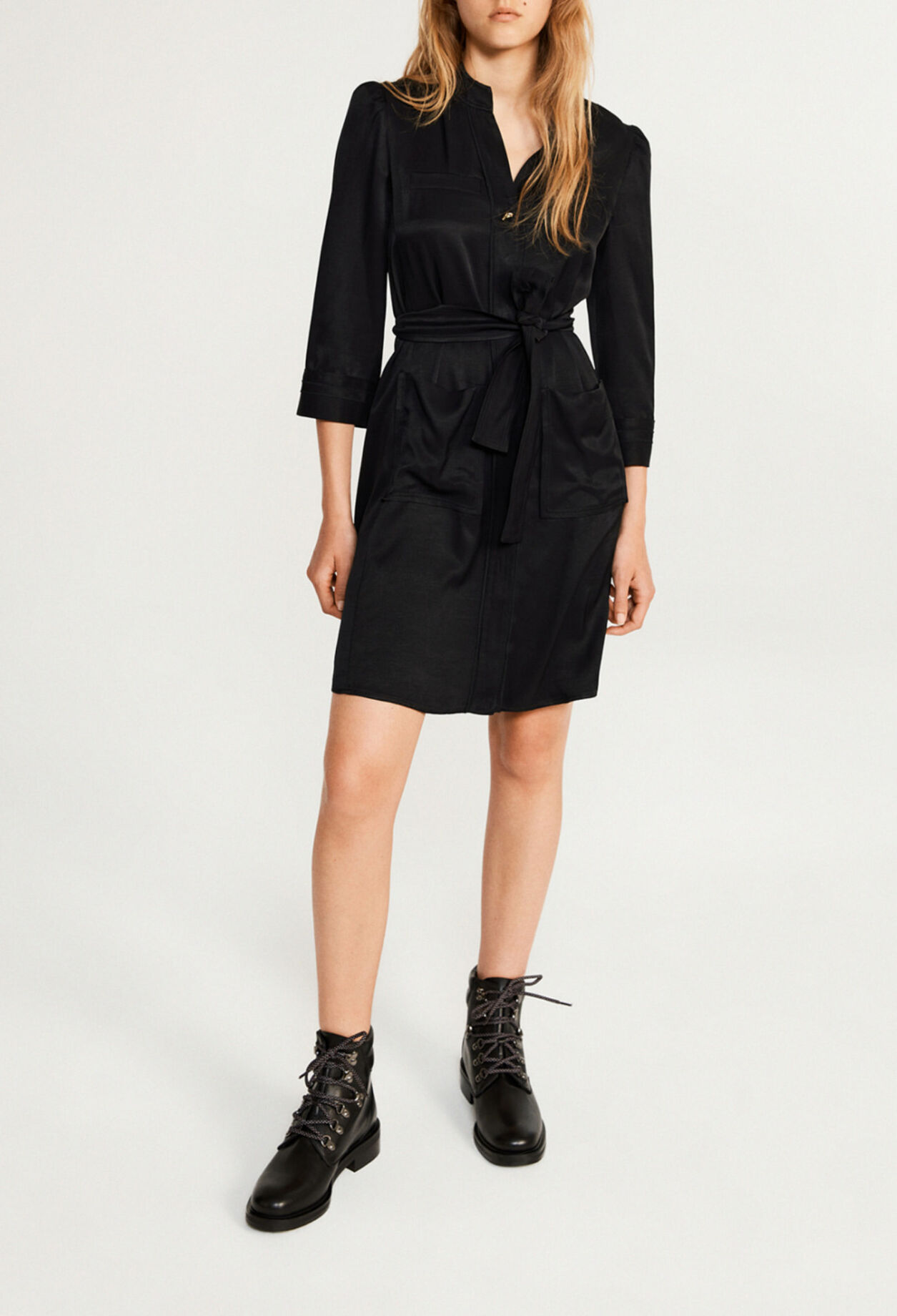 Short dress made from