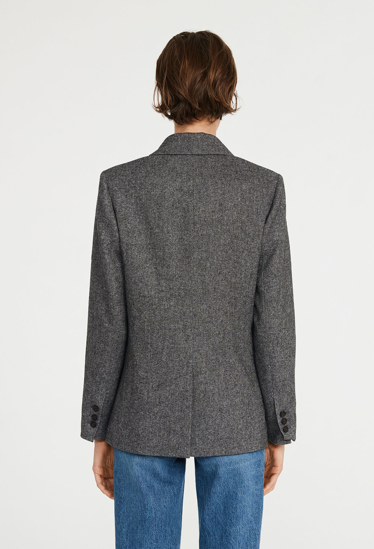 Veste gris chiné tailleur Veste gris chiné tailleur