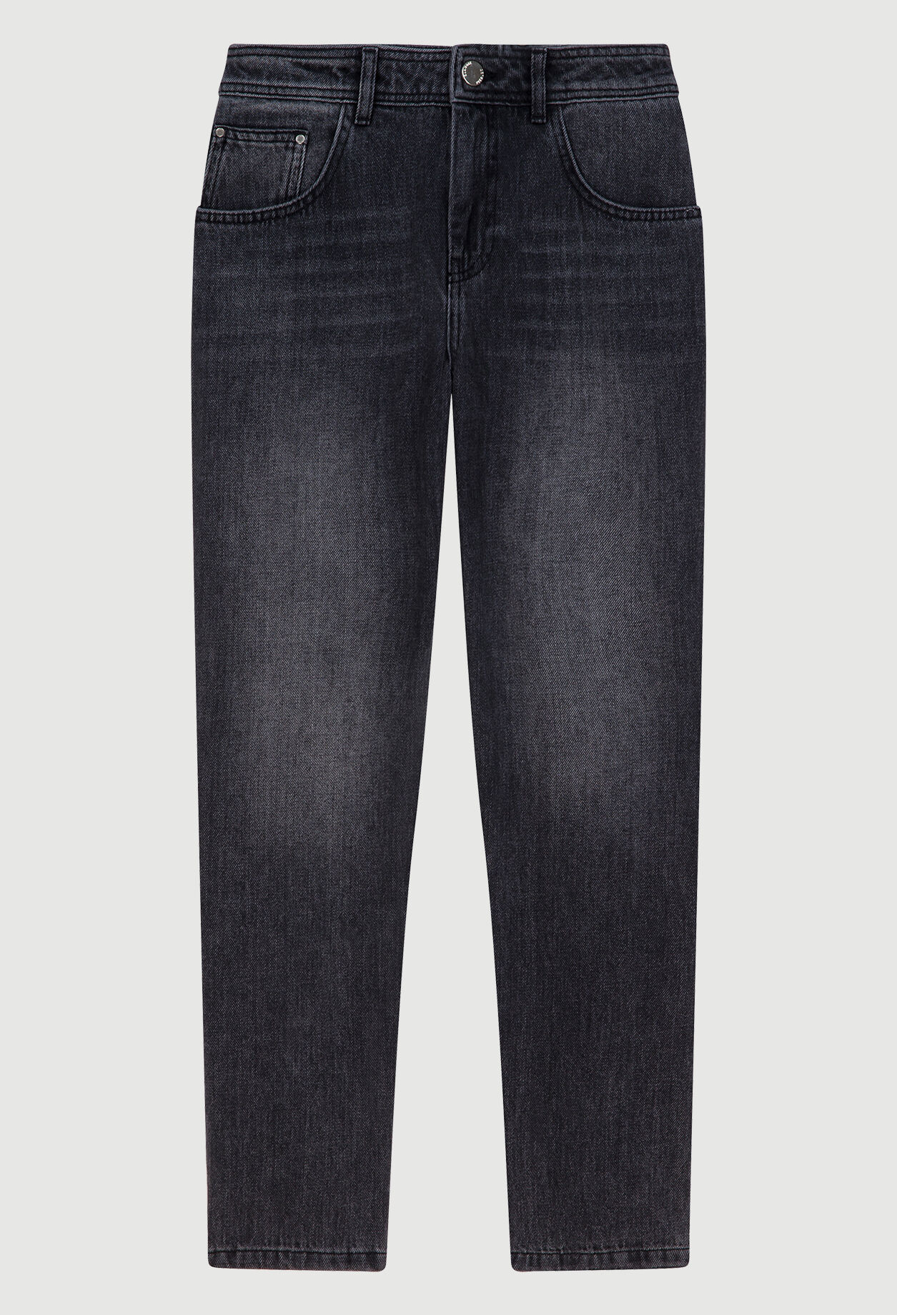 Straight faded jeans