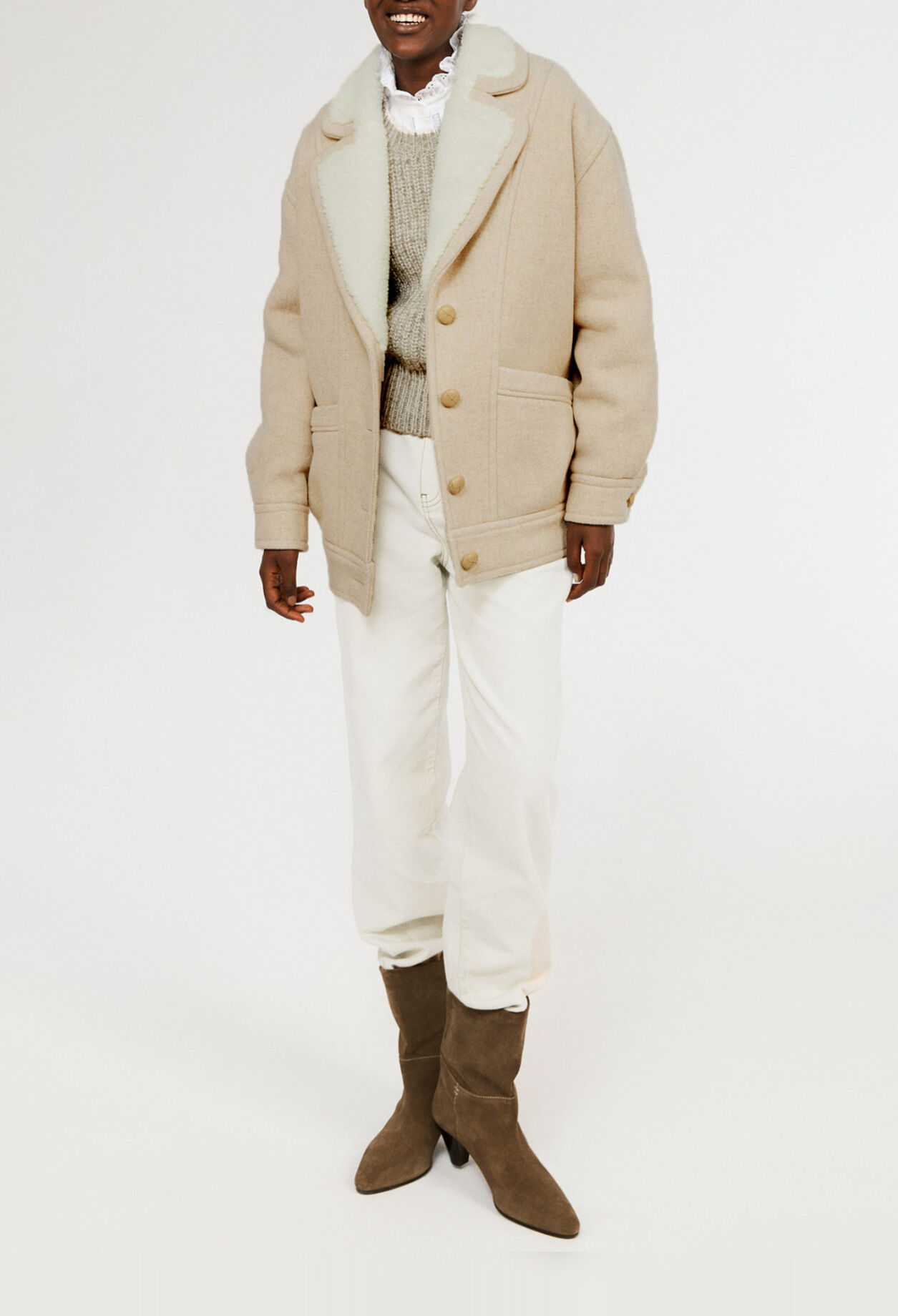 Short wool coat Short wool coat