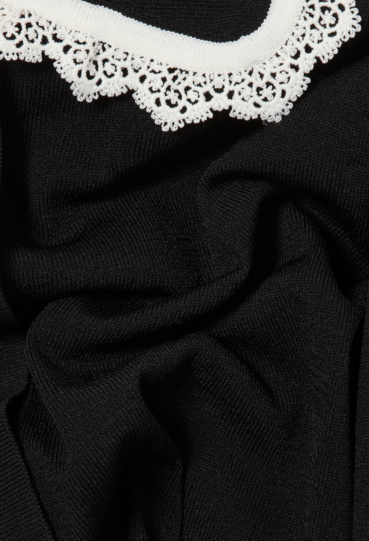 Lace knit cardigan