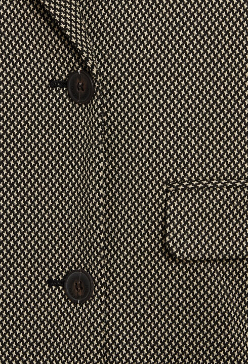 Chocolate houndstooth suit jacket