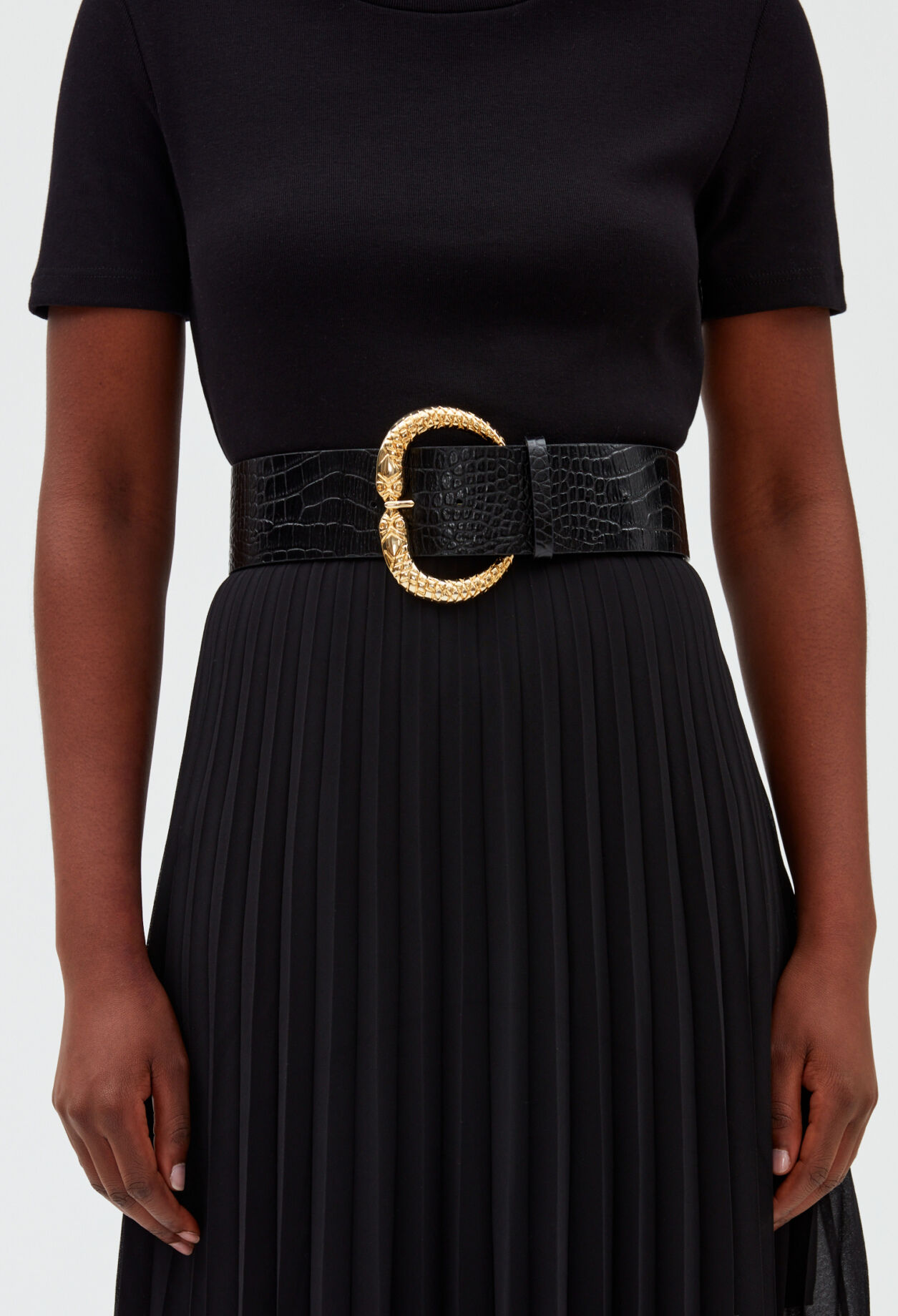 Black leather belt Black leather belt