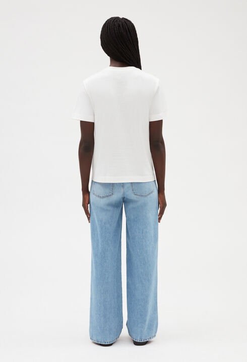 White short-sleeved Amour Club T-shirt