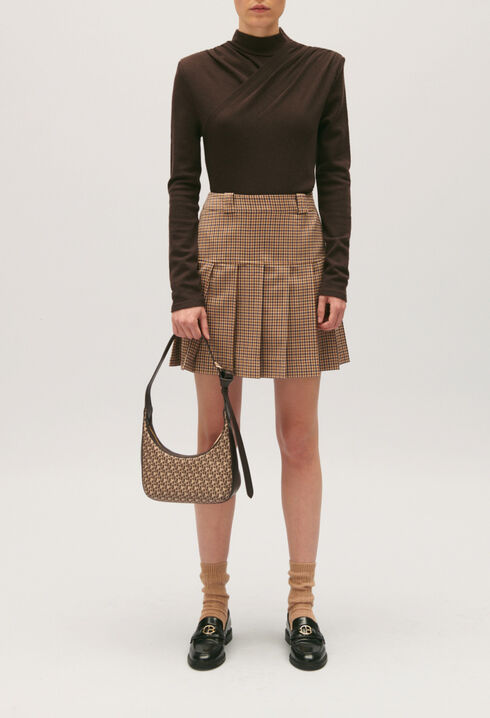 Chocolate wool T-shirt