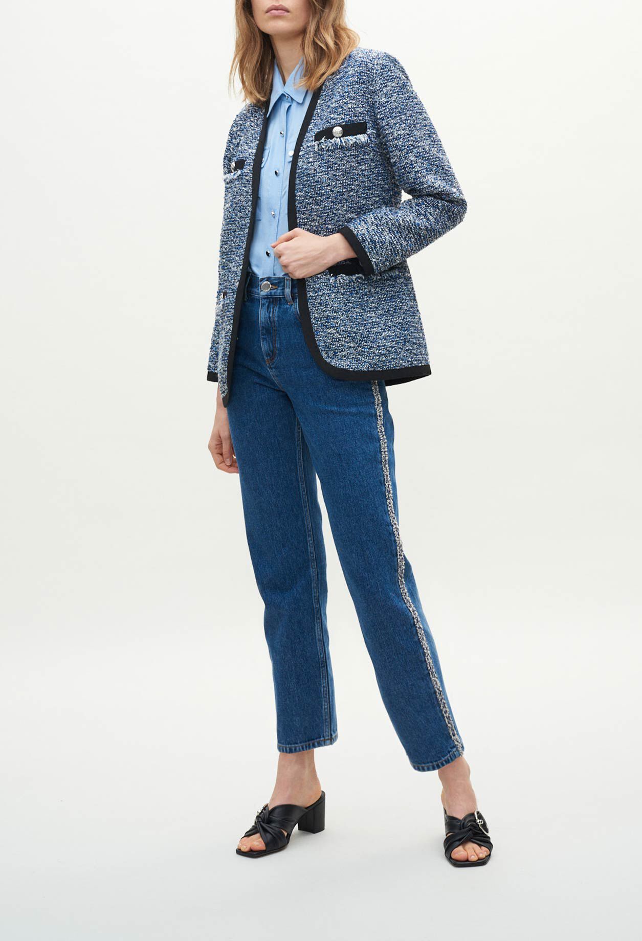 Tweed jacket with braids Tweed jacket with braids