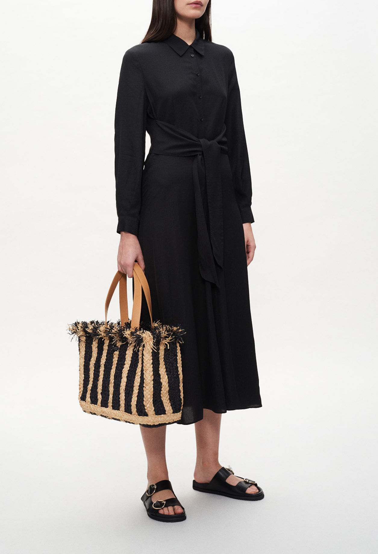 Belted long shirt dress Belted long shirt dress