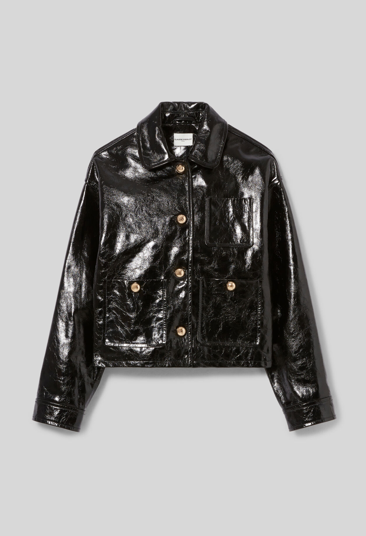 Aged patent leather jacket Aged patent leather jacket