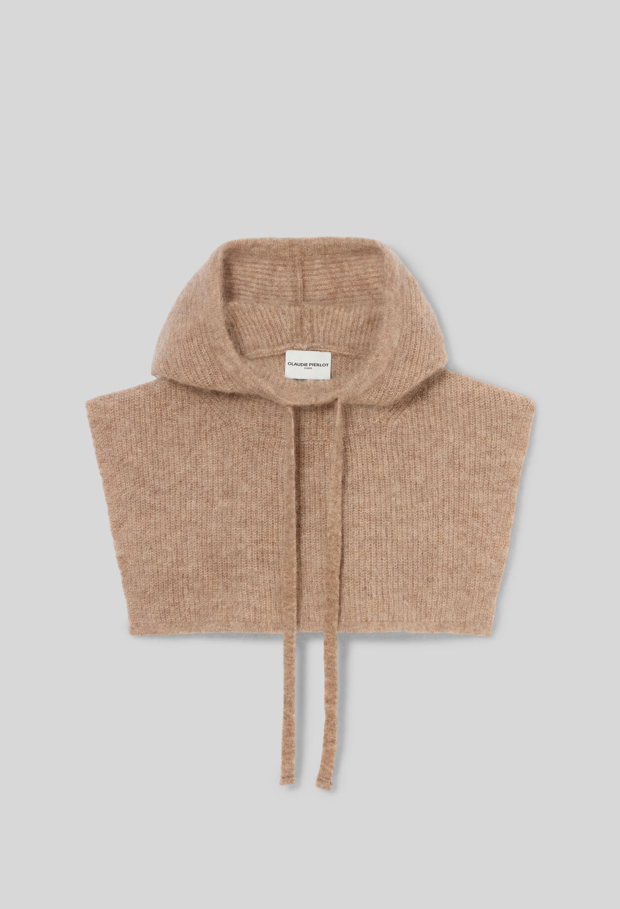 Fluffy knit balaclava
