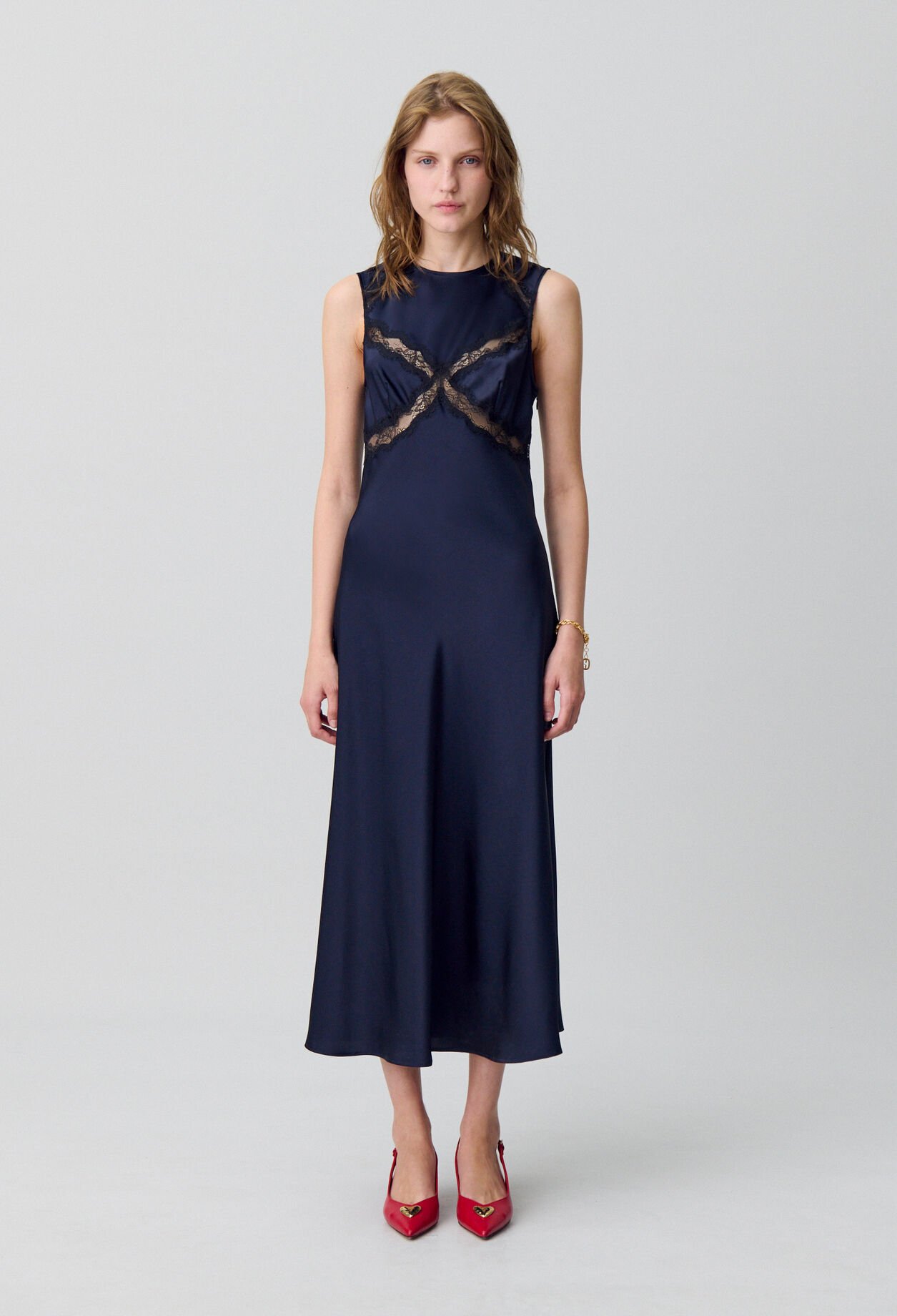 Long satin and lace dress Long satin and lace dress