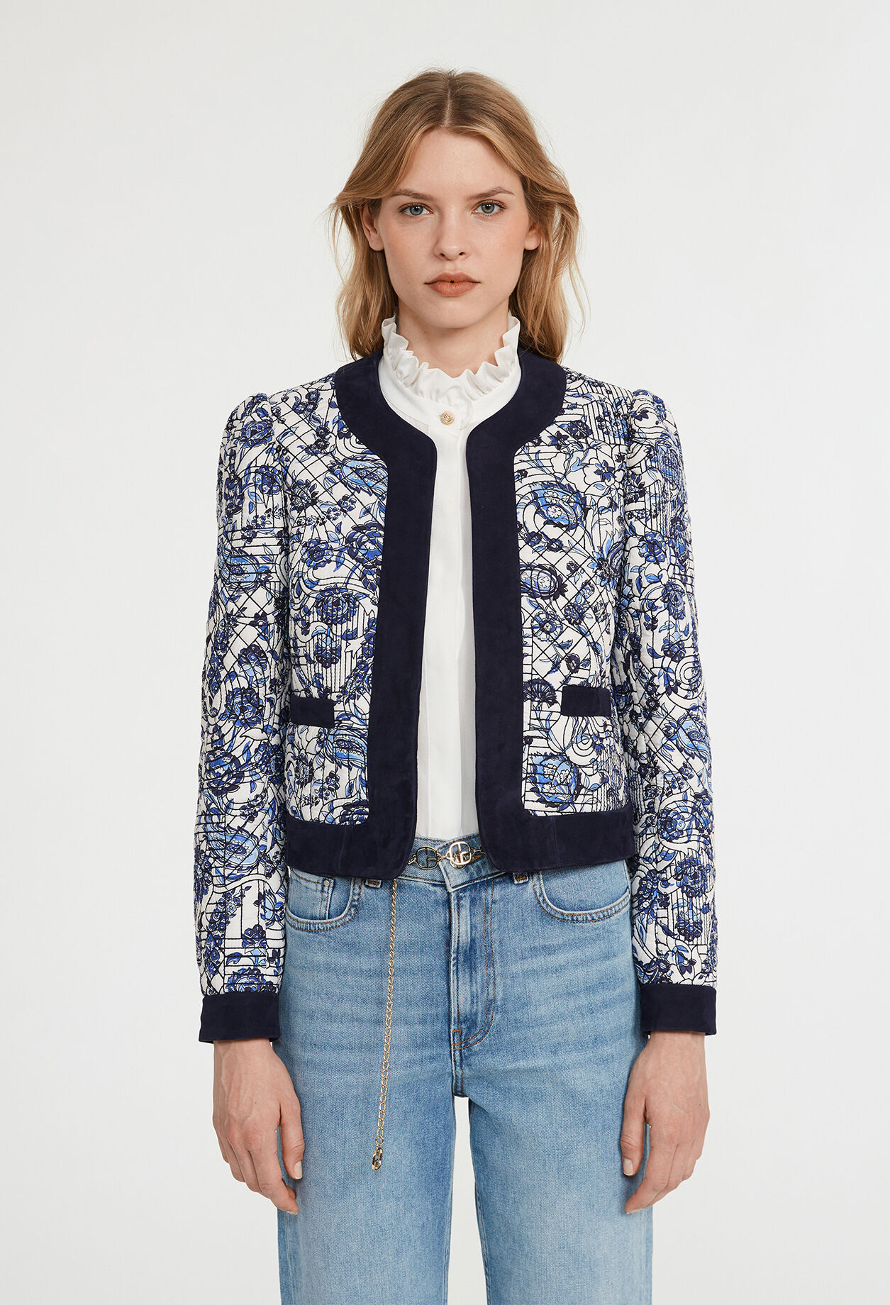 Blouson matelassé à motifs