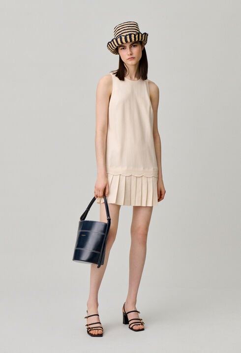 Short pleated dress